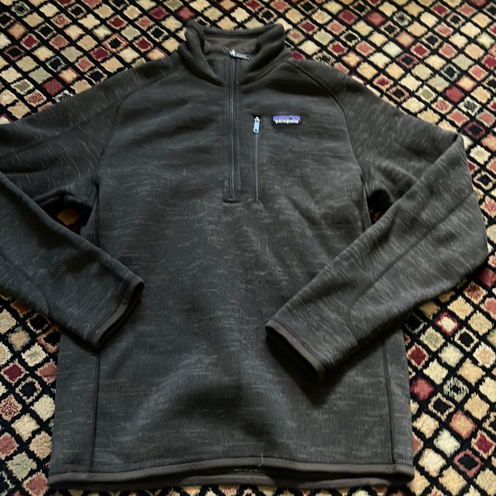 Patagonia Men’s Better Sweater Knit 1/4 Zip Fleece Brown/Tan